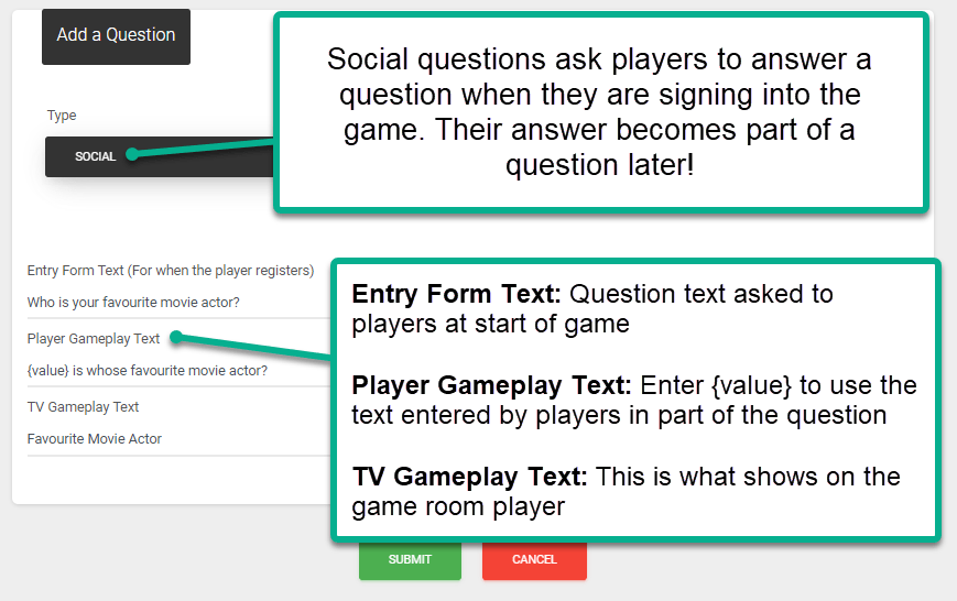 Create a social question